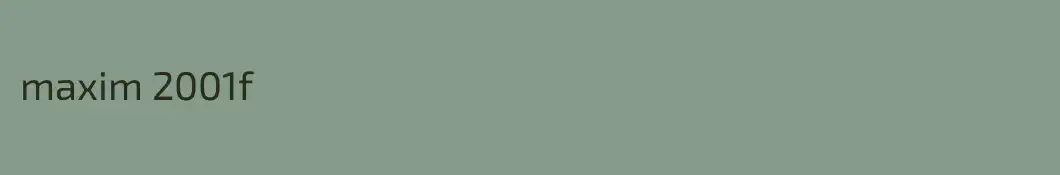 maxim 2001f